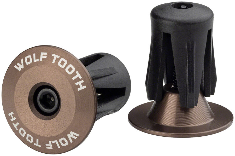 Wolf Tooth Alloy Bar End Plugs – Espresso