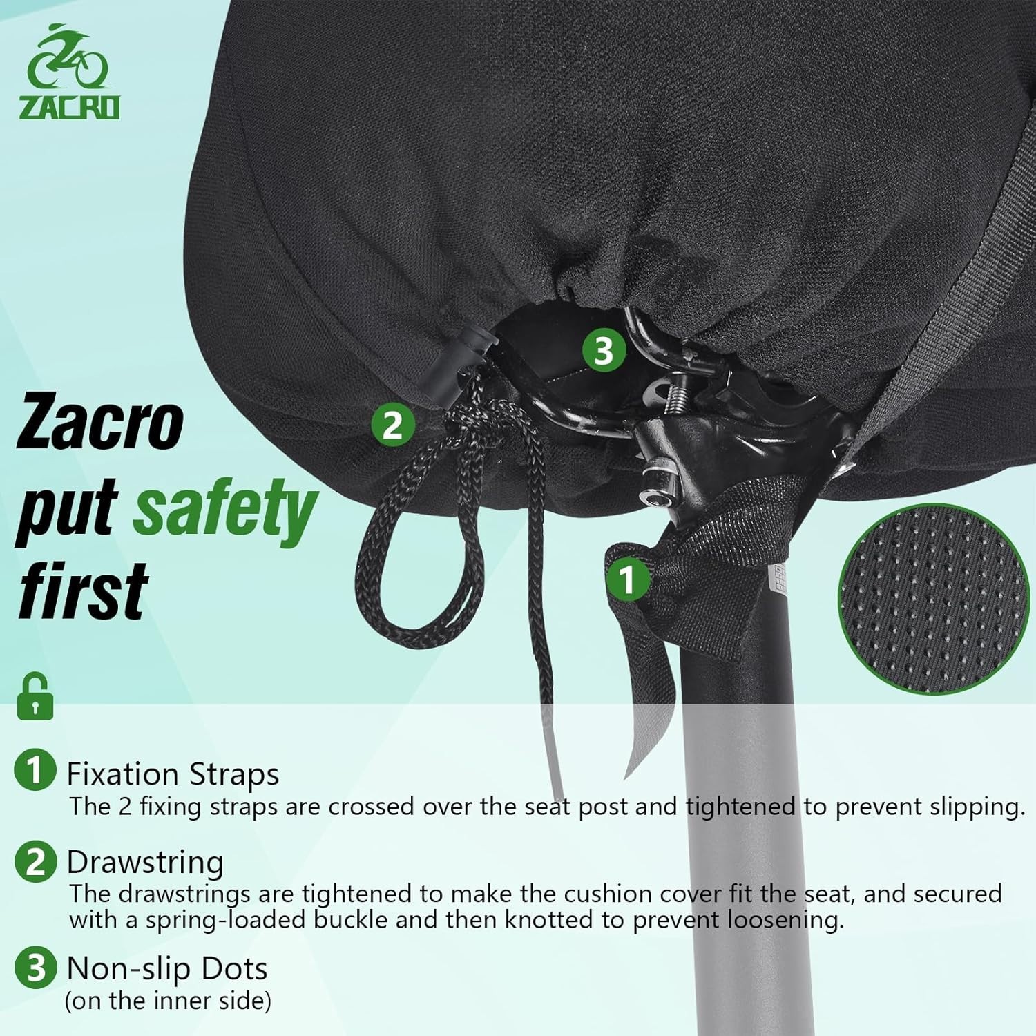 Bike Seat Cushion – Padded Gel Bike Seat Cover for Men & Women, Padding Bicyc…