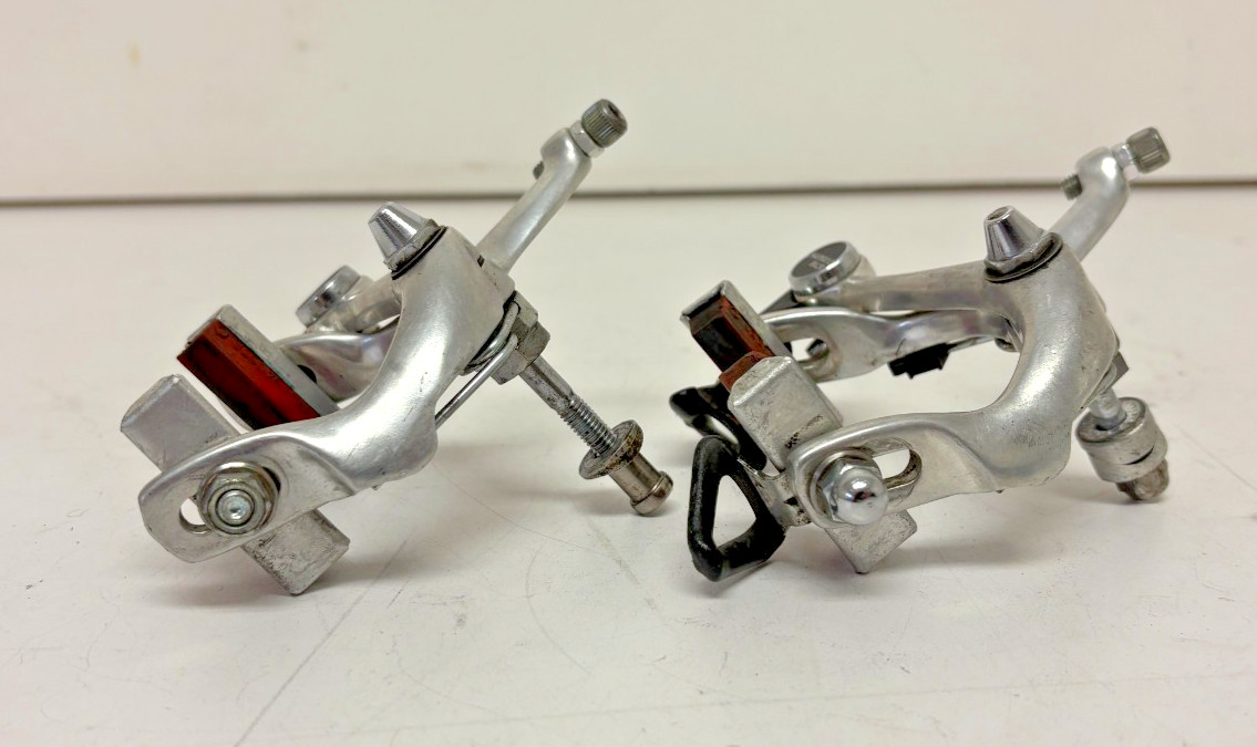 Vintage Shimano BR-L570 Silver Aluminum Side Pull Caliper Road Bike Brakes GREAT