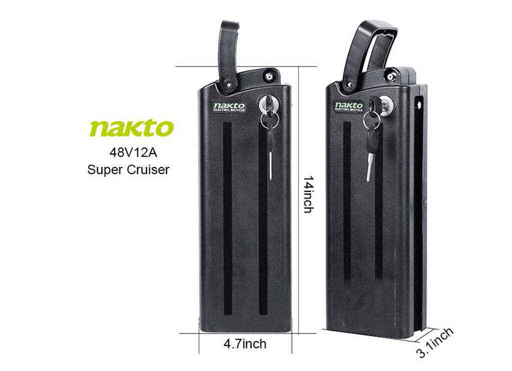 Electric Bike Battery For NAKTO Ebike 48V Super Cruiser 500/750W