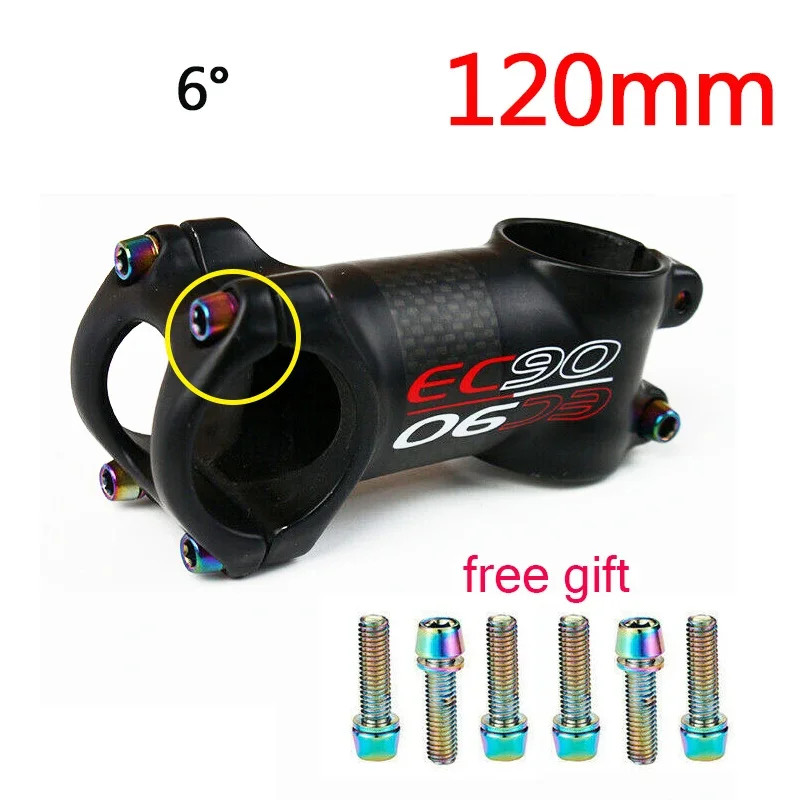 31.8mm Mountain Bike Handlebar Stem 6/17degrees 60-120mm Cycling Accesorios