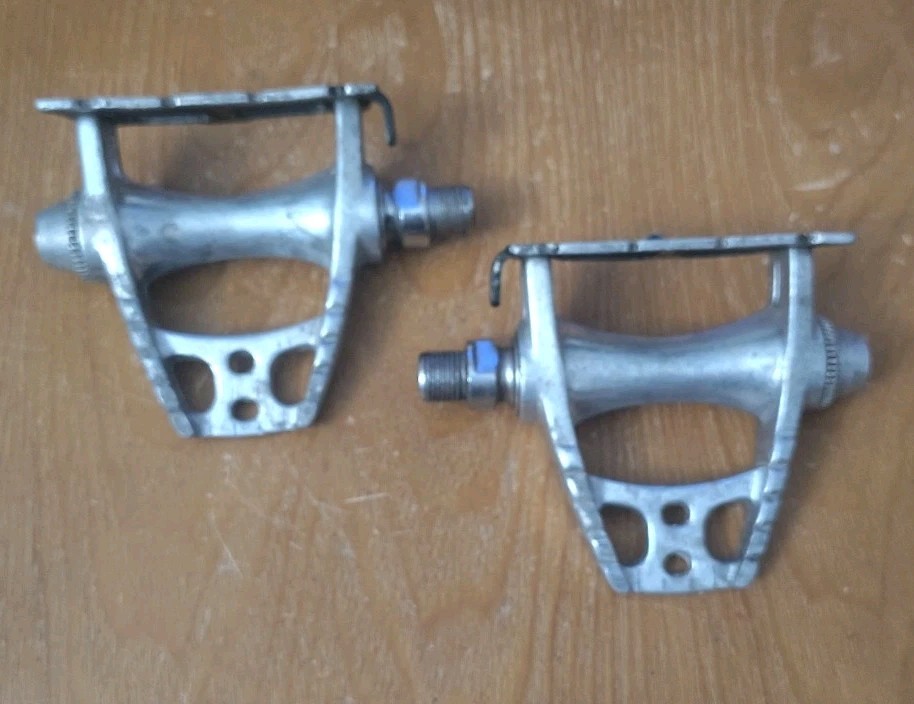 [7.76]Vintage Spidel CXC Pedals Made In France 80s Road Touring Bike