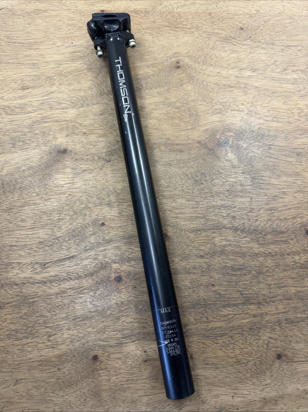 Thomson Elite Seatpost 27.2mm x 410mm SP-E113 Zero Setback