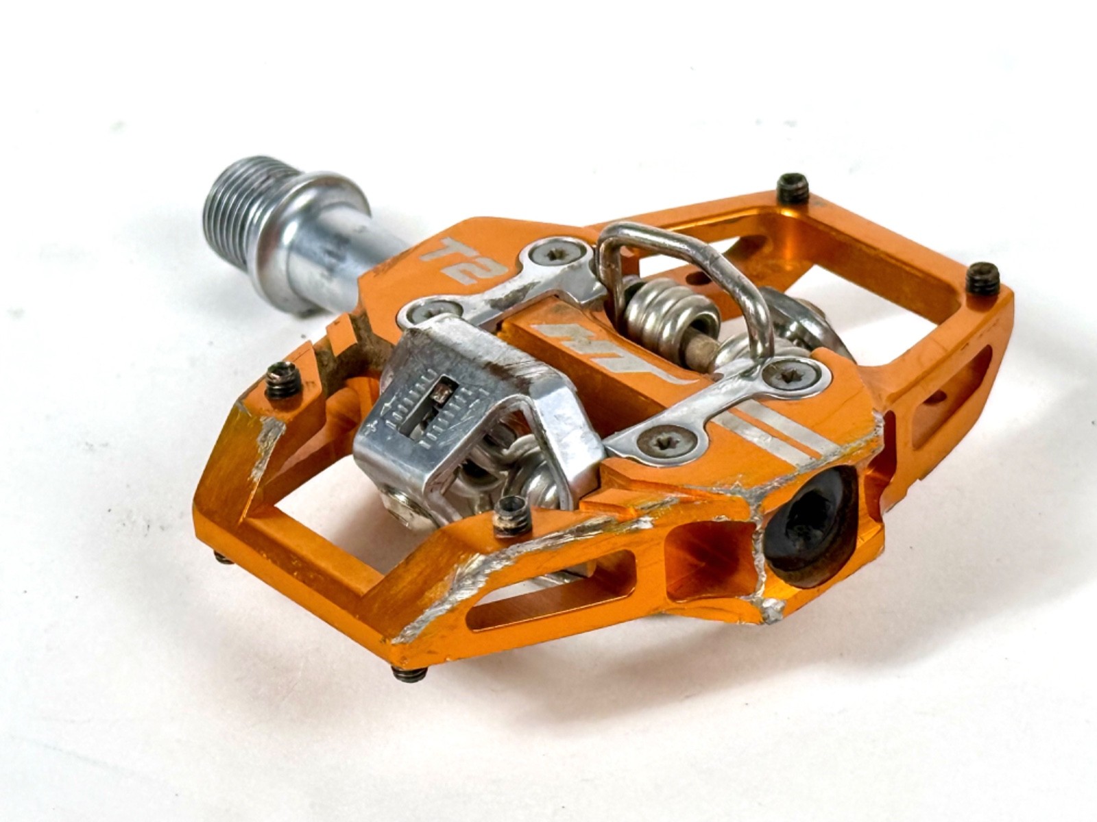 HT Components T2 Enduro Race Mountain Bike CrMo Clipless Pedals + new cleats MTB