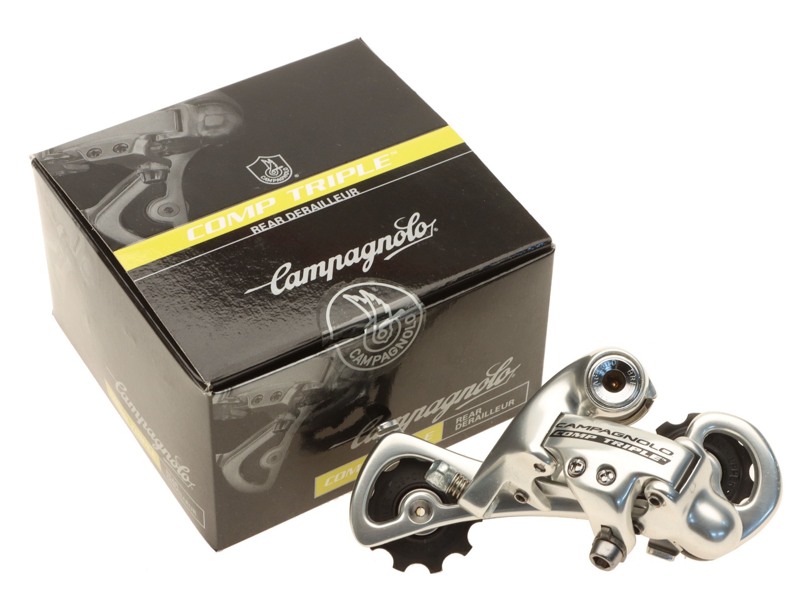 Campagnolo Comp Triple Rear Derailleur 10 Speed Silver Long Cage RD7-C0X NOS NEW
