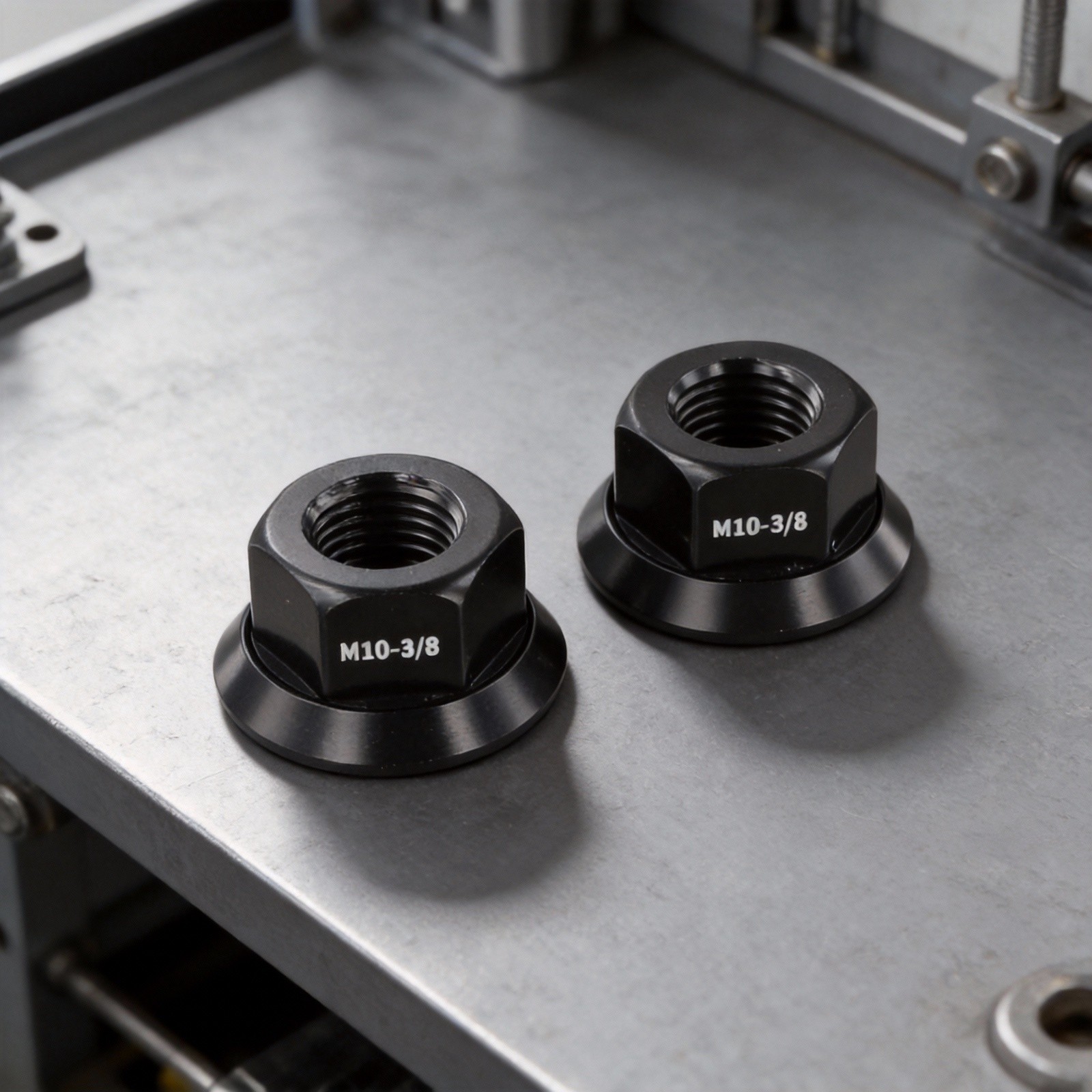 Aluminum Alloy Nuts 2pcs Package 7075 Aluminum Alloy Material Easy Installation