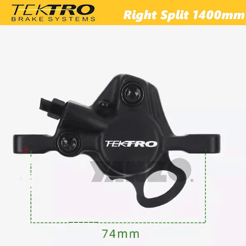 Tektro HD-M285 Hydraulic Disc Brake Right Rear 1400mm Split Set MTB-OE