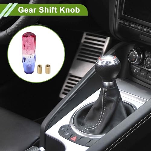 Twisted Pattern Crystal Shift Knob Gear Shifter Knob Acrylic Stick Shifter