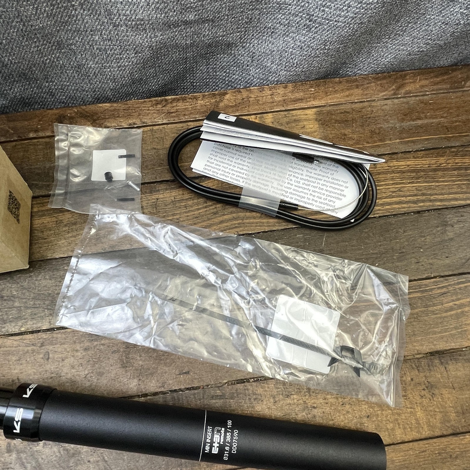 KS ETen Dropper Seatpost 31.6mm 385mm 100mm MTB 31.6 Kind Shock