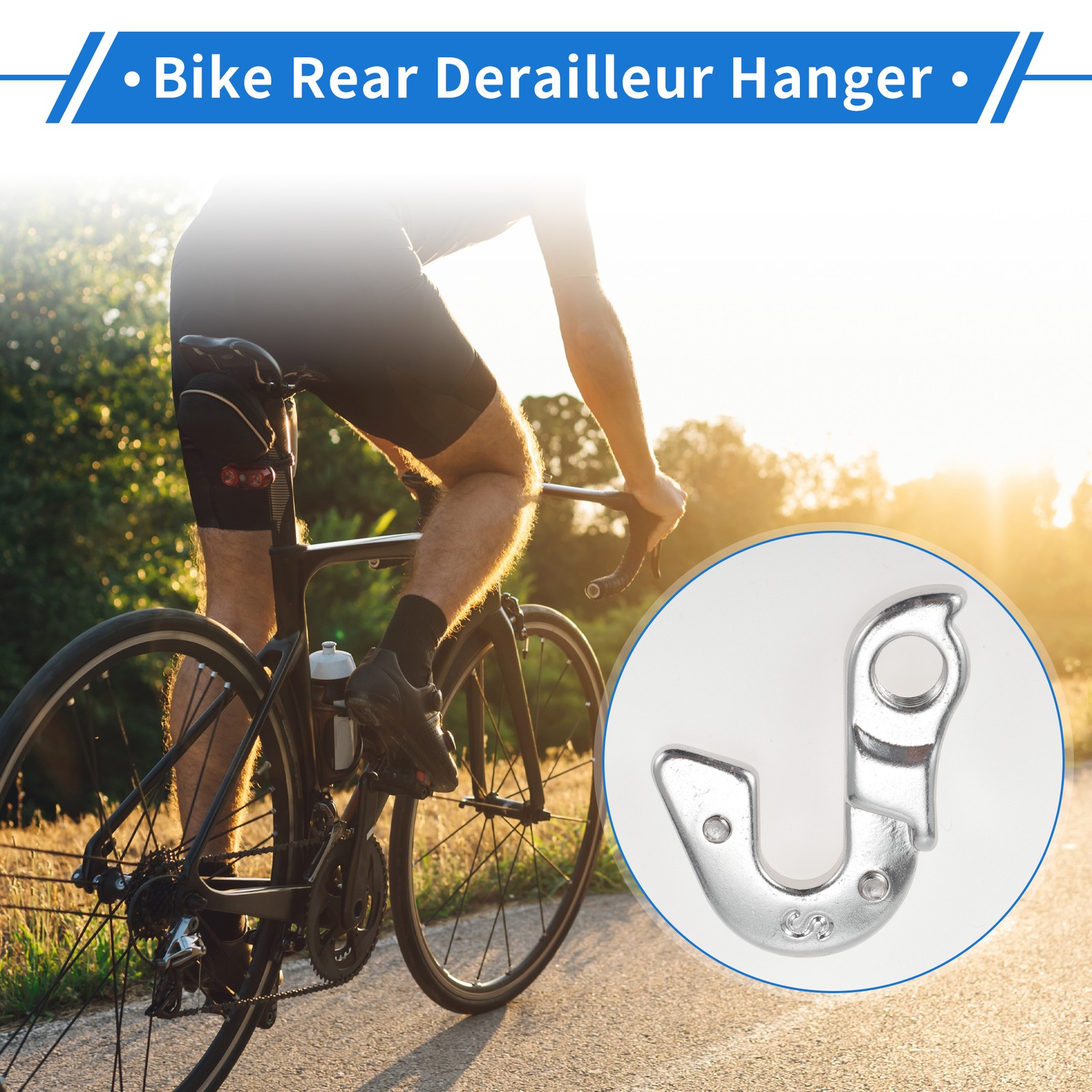 Bike Rear Derailleur Hanger Aluminium Alloy Tail Hook Type 95 Sized 2.13″x1.54″