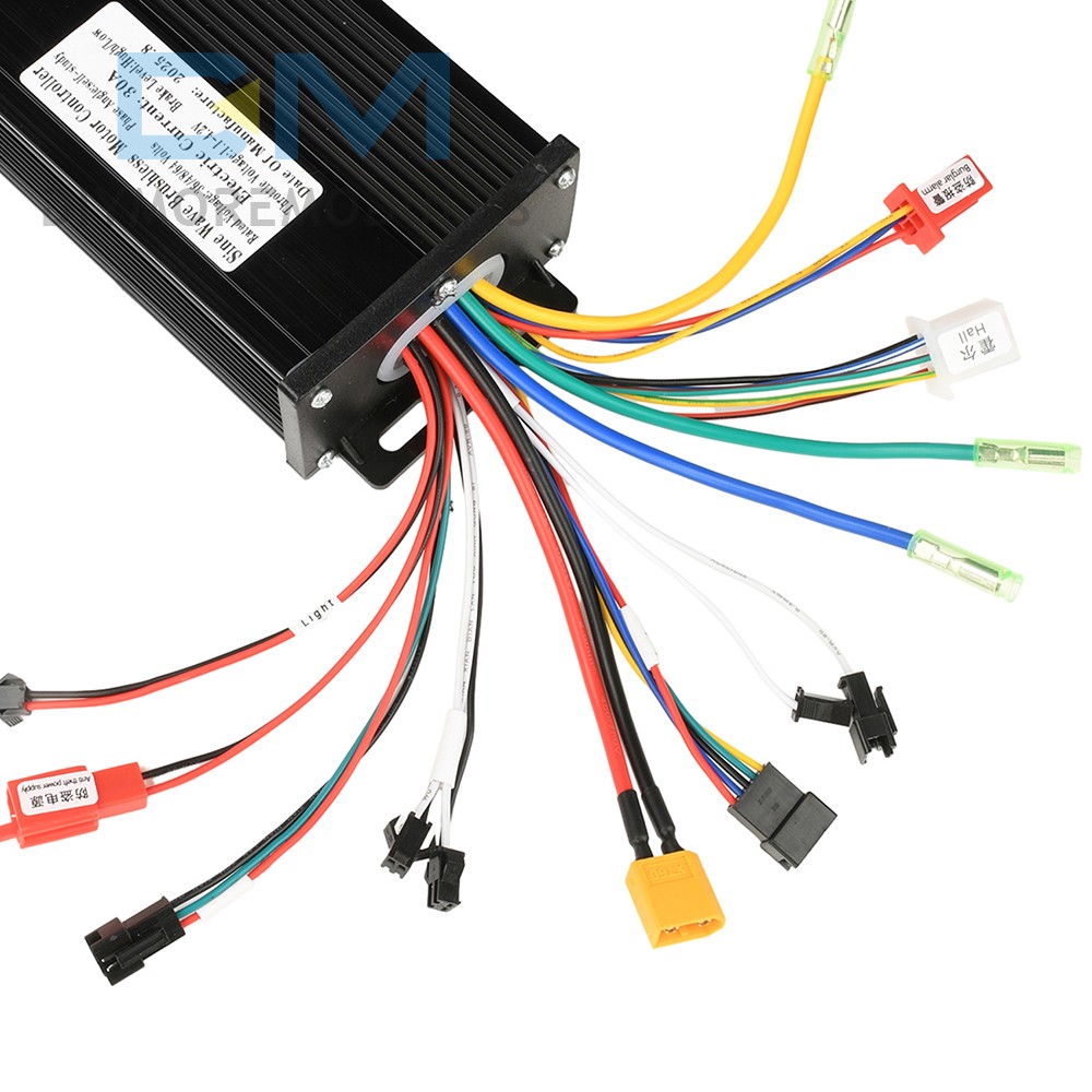 36V 48V 64V 40/30/20A Sine Wave Brushless Motor Controller for Electric Bicycle