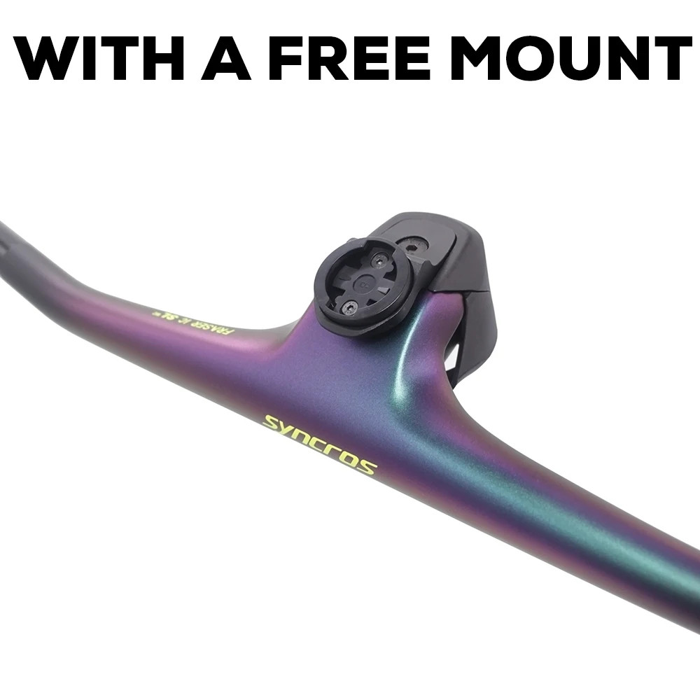 -20° Full Carbon Fibre MTB Bicycle Integrated Cockpit Handlebar 740mm 760mm