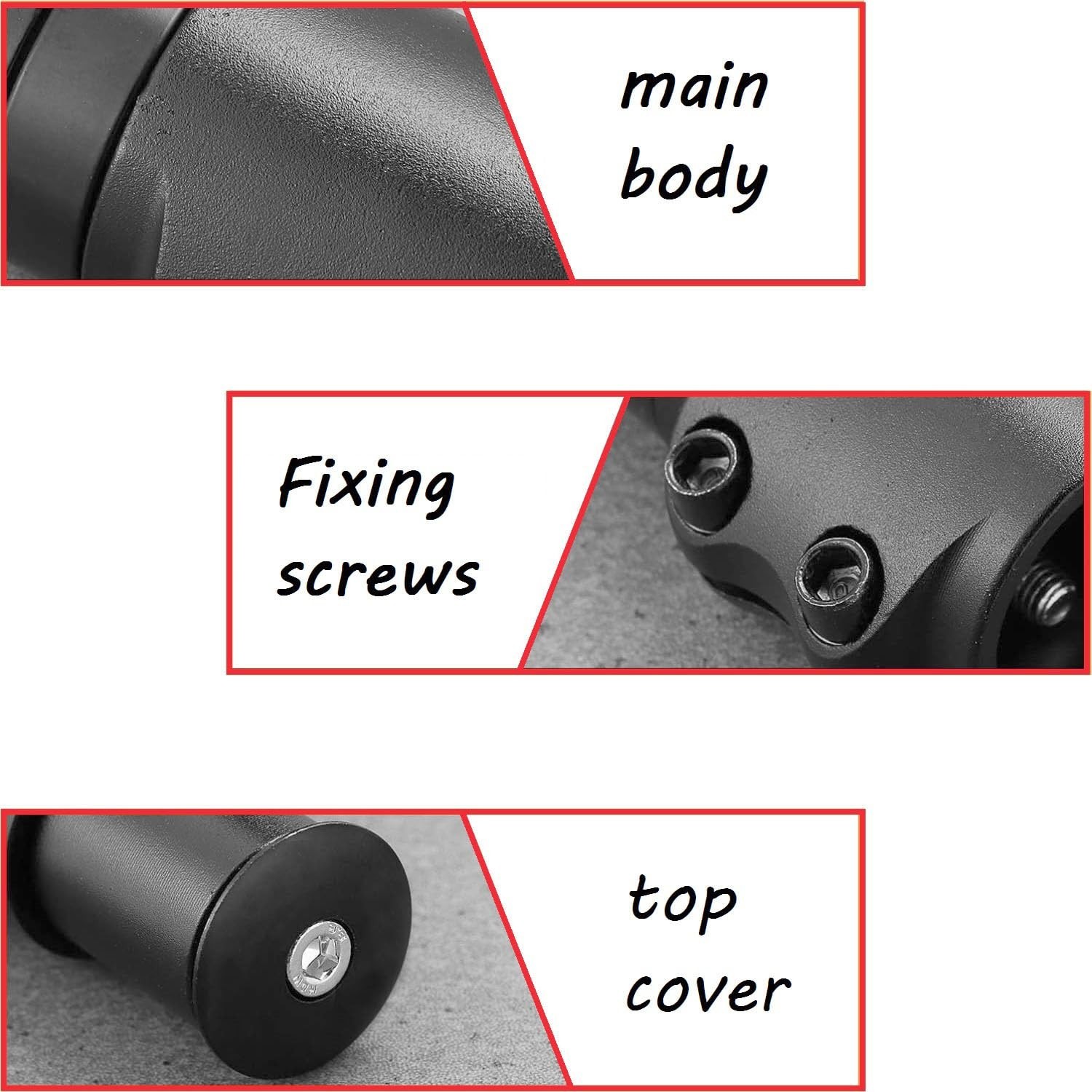 Bike Handlebar Riser Bicycle Fork Stem Raiser Extender Head Up Raiser Aluminu…