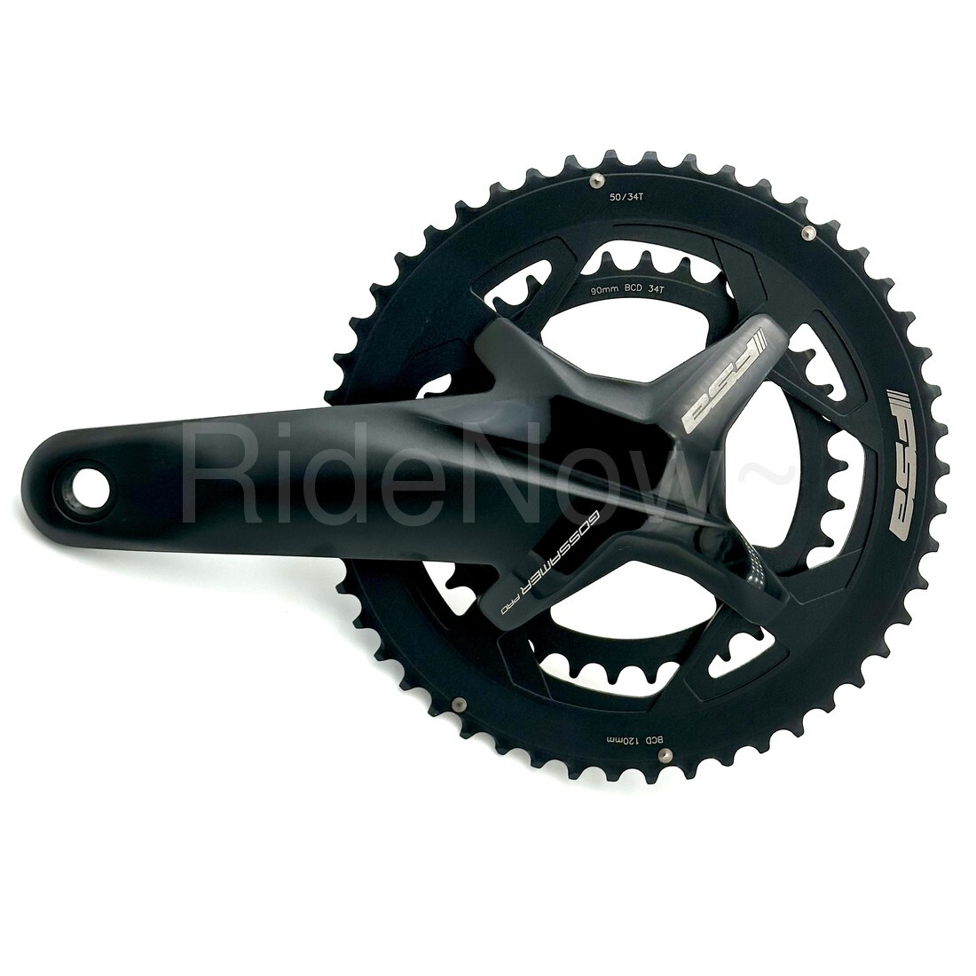 FSA GOSSAMER PRO BB386EVO Bike Crankset 2*10/11S 50/34T, 170mm fit Shimano/Sram