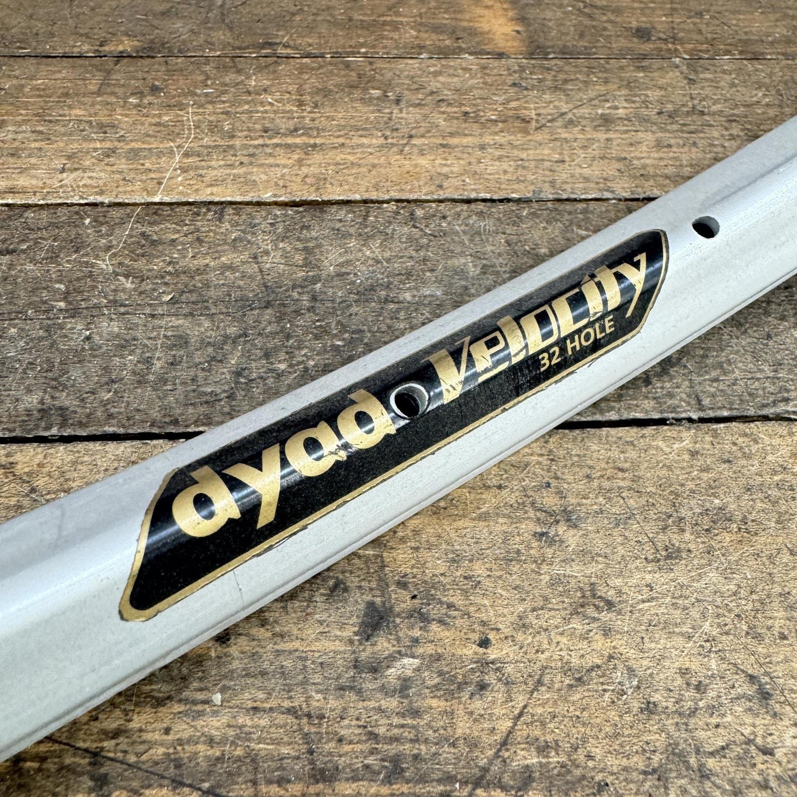 Vintage Velocity Dyad 700c Rim 32H Silver NOS Clincher Alloy Road Australia