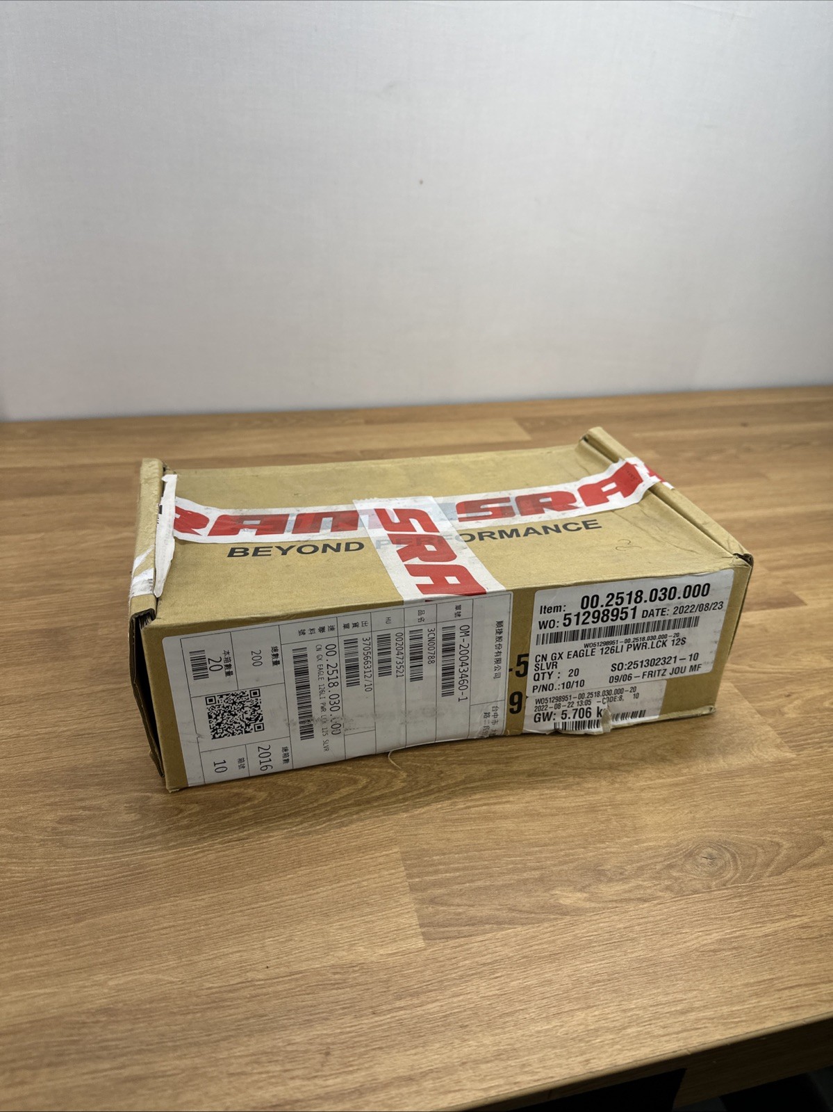 Bulk Box of 20 SRAM GX Chains 12s 126LI w/Powerlock- OEM