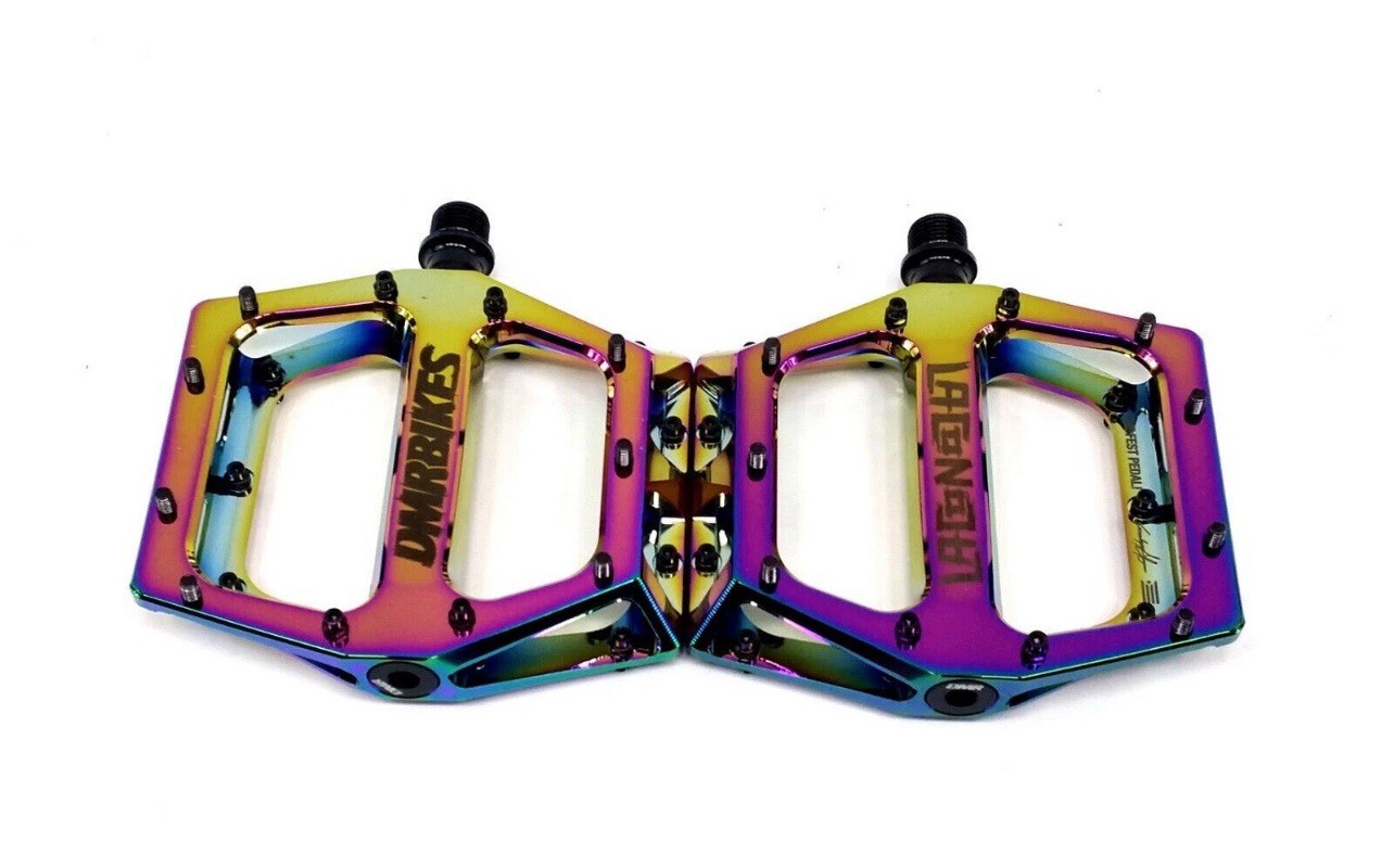 DMR Vault Lacon Limited Signature Mountain Bike Platform Pedals Chromo Oil Slick