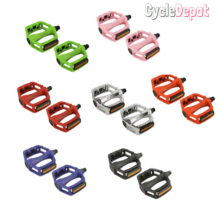 NEW ALLOY 1/2″ OR 9/16″ Axle Flat Platform Pedal for Track Fixie MTB Cruiser Kid
