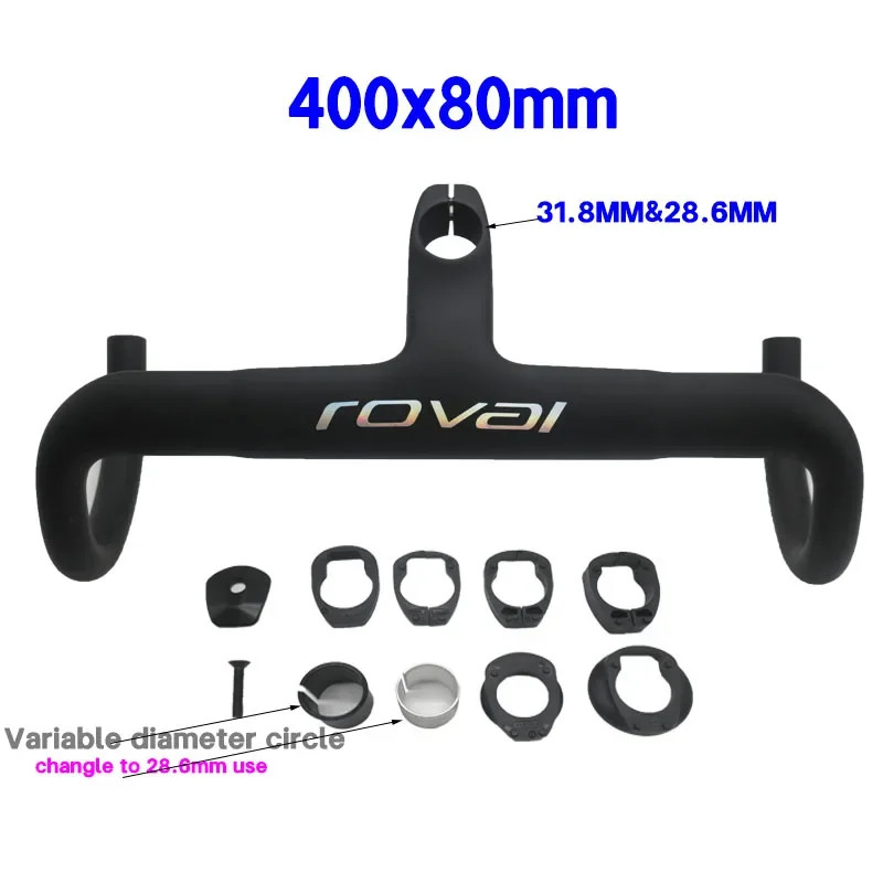 Carbon Road Bike Drop Bar Integrated Internal Cable 380-440mm 31.8mm 28.6mm Frok