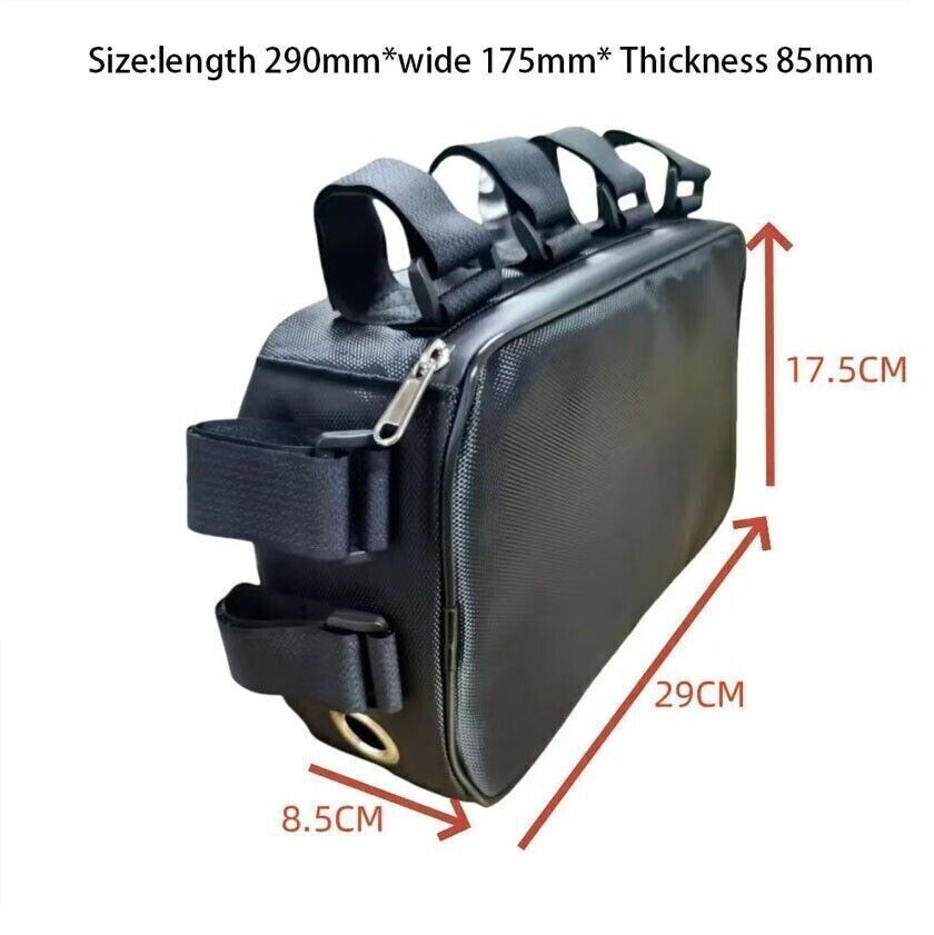 Electric Bicycle Bike Battery Bag Cover Down tube Frame Case Storage for Ebike