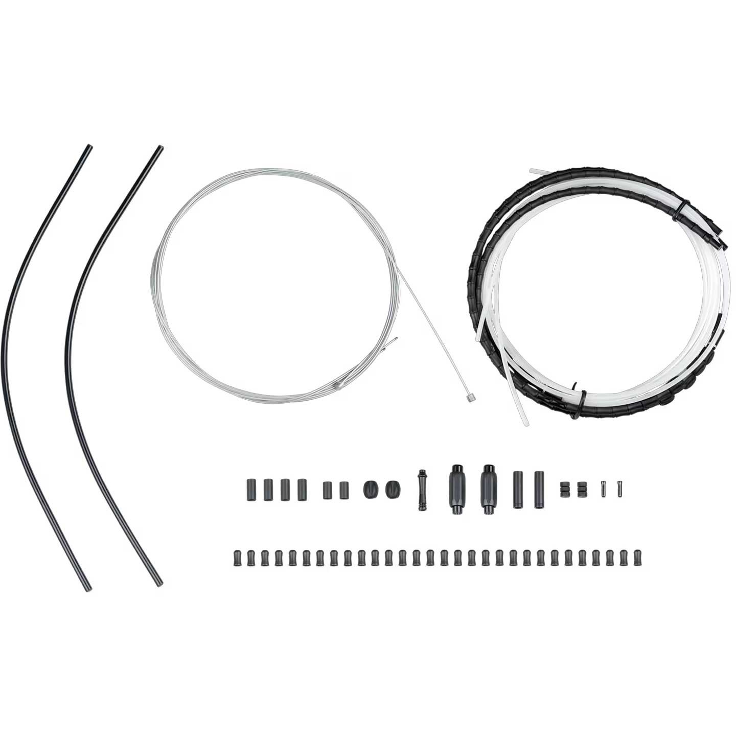 Bontrager XXX Shift Cable And Housing Set, Jagwire 2X Elite Link Shift Kit,Black