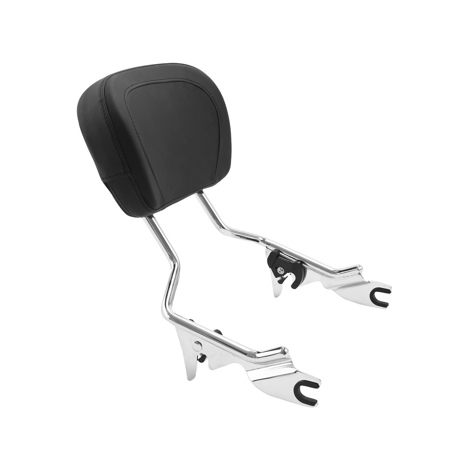 Detachable Sissy Bar Upright Passenger Backrest Pad & Luggage Rack For Harley…