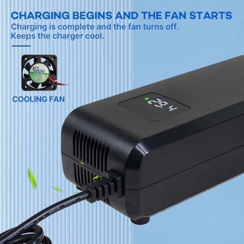 29.4V 5Amp Lithium Battery Charger 3 Pin XLR Connector for 24V 25.2V Li-ion