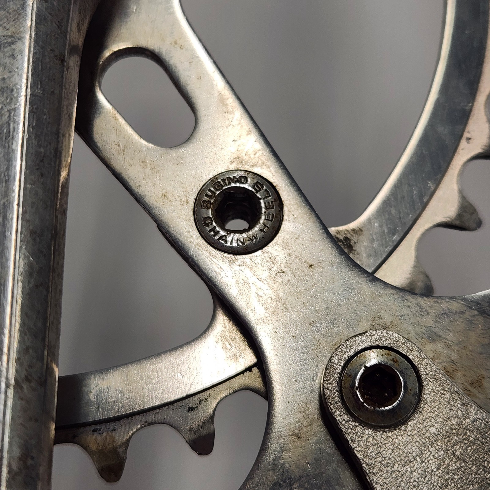 Vintage Sugino Super Maxy Crankset – 52/42 Road Tour Crank 170mm Arms Japan
