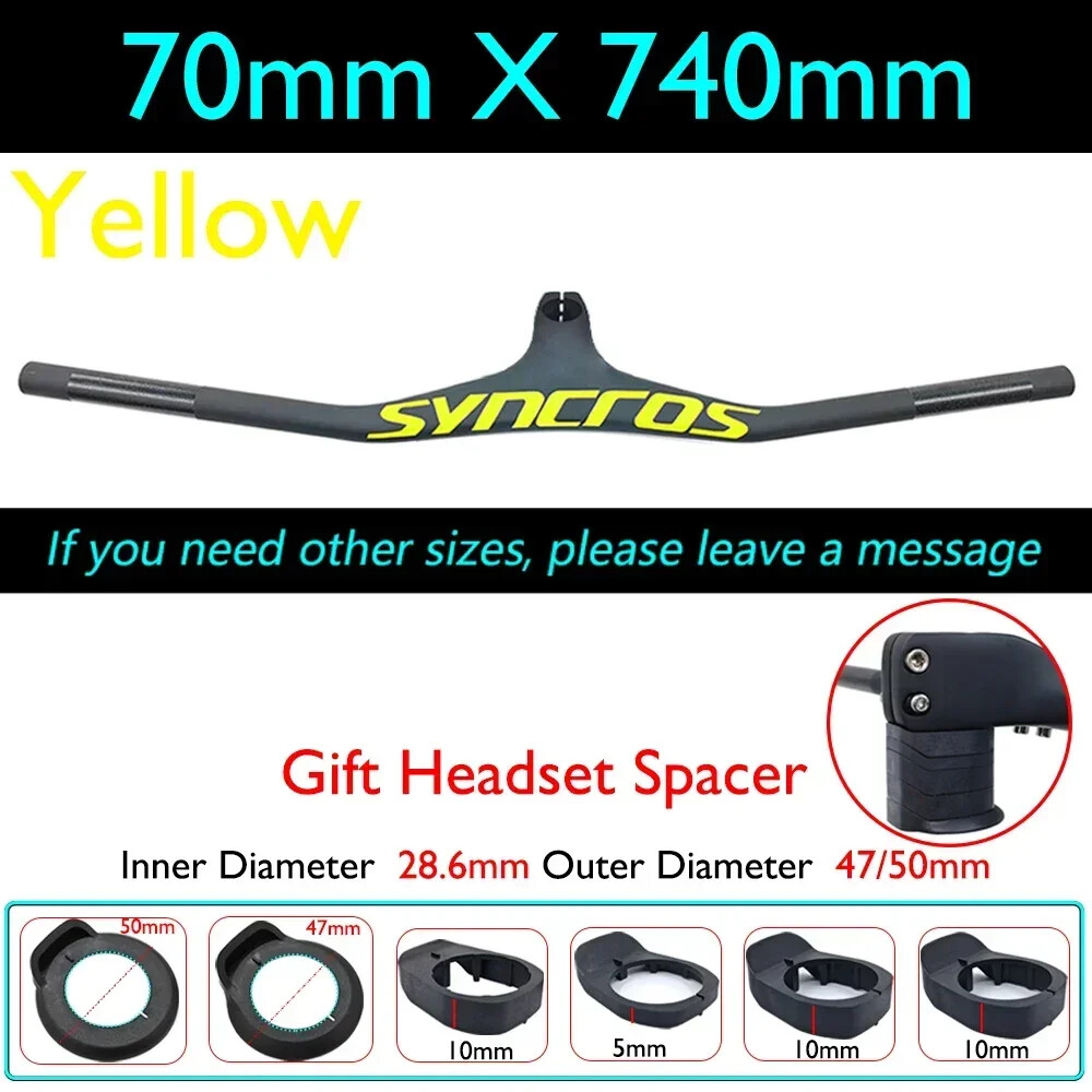 FRASER IC SL XC Carbon Fiber MTB Bicycle Integrated Handlebar -17° Degree 28.6mm