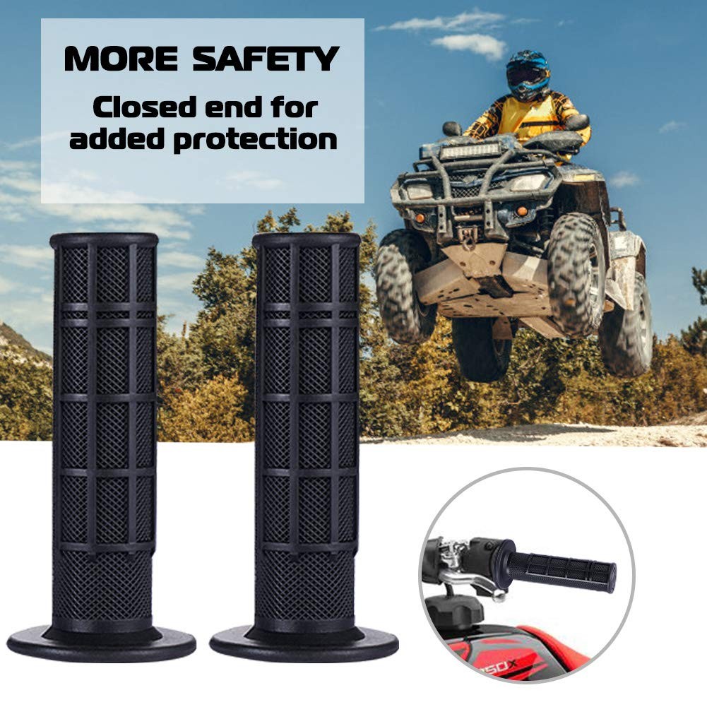 7/8» ATV Grips Universal Handlebar Grips Soft Rubber Motorcycle Grip for ATV Po