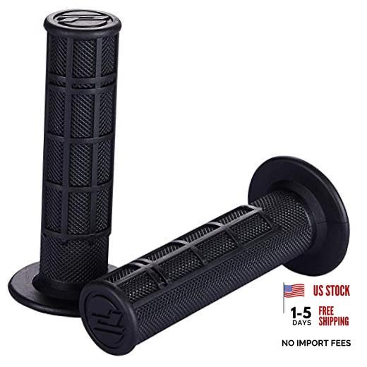 7/8» ATV Grips Universal Handlebar Grips Soft Rubber Motorcycle Grip for Black