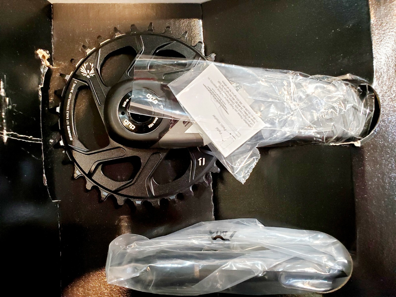 NEW SRAM X01 Eagle DUB X-SYNC2 Direct Crankset 175mm 32T 12 Speed Gray Free S&H