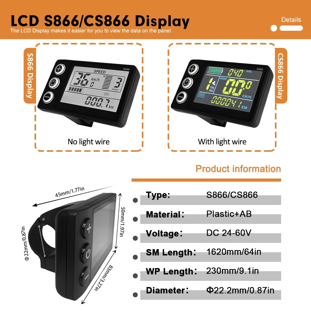 36V 48V 30A Three-Mode Sine Wave Ebike Controller with Learning Line and Display