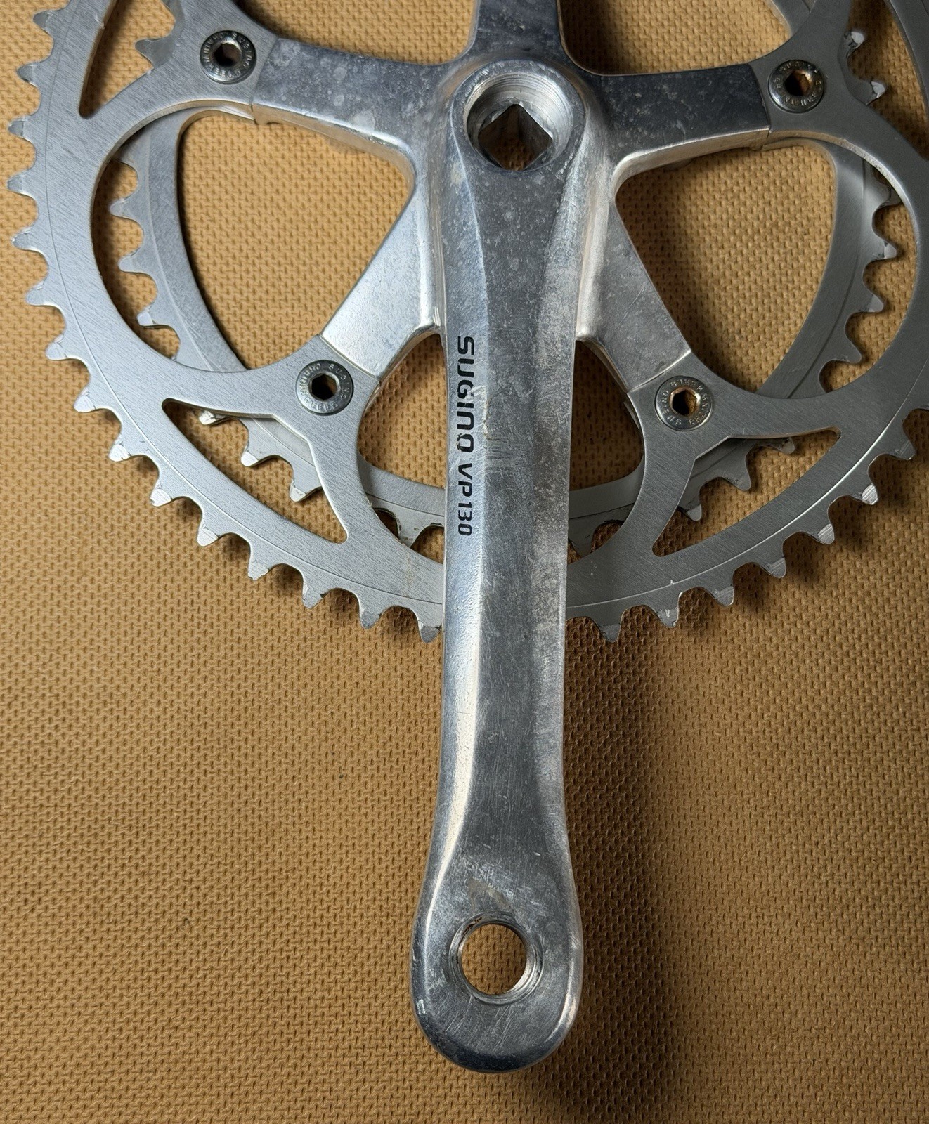Vintage Sugino VP 130 Double Crankset – 52/42T – 170mm