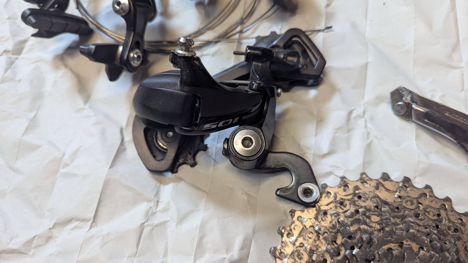 Shimano 105 5800 11 Speed Groupset Black, 50.34t, 172.5mm, 11-34t, Good Used