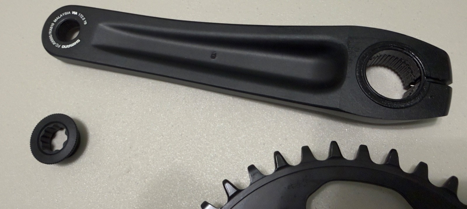 New Shimano GRX FC-RX610 Crankset 1 x 12-Speed, 172.5mm, 110BCD 40T, take off.