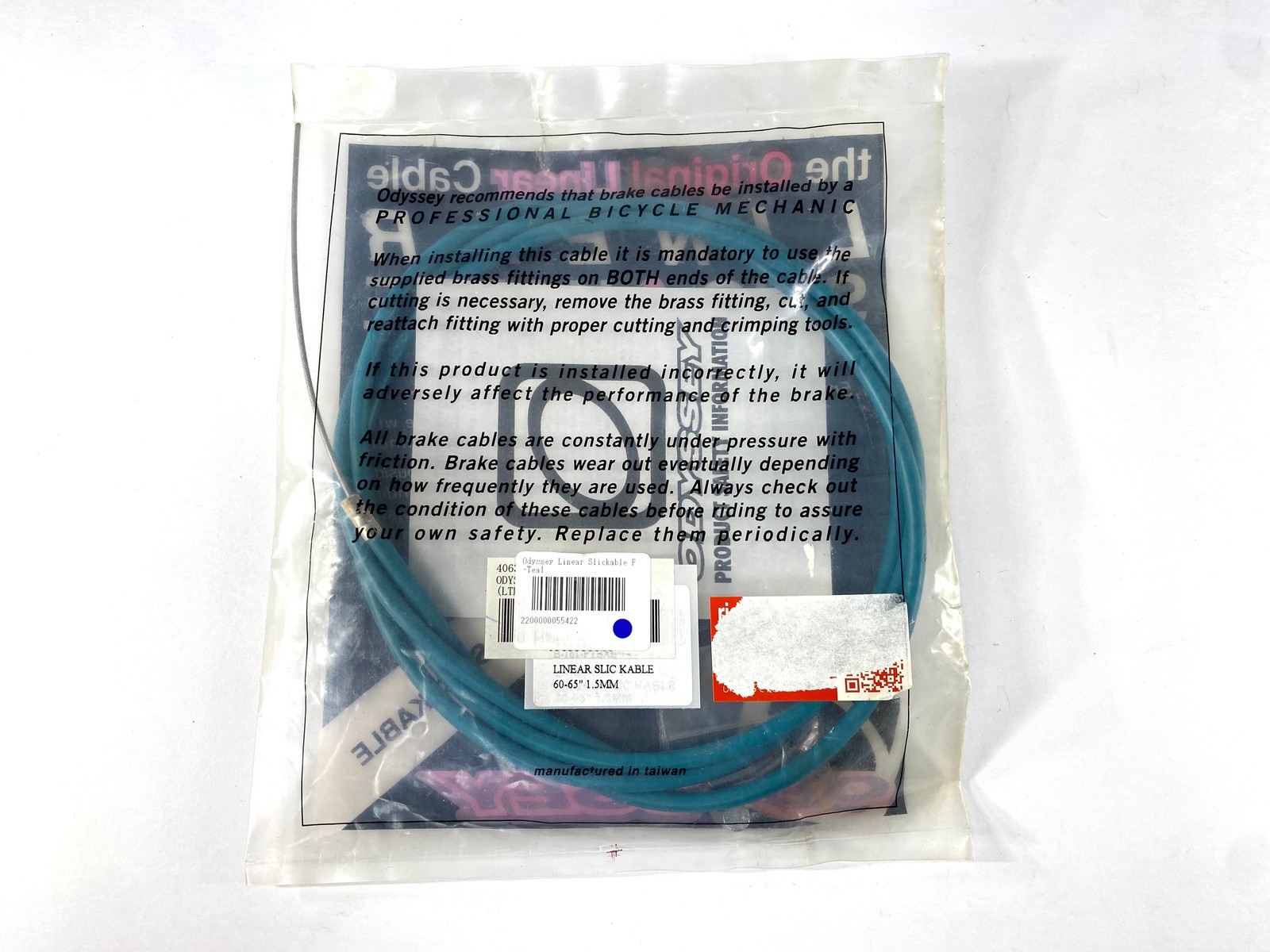 Odyssey Linear Slic BMX Brake Cable – Teal