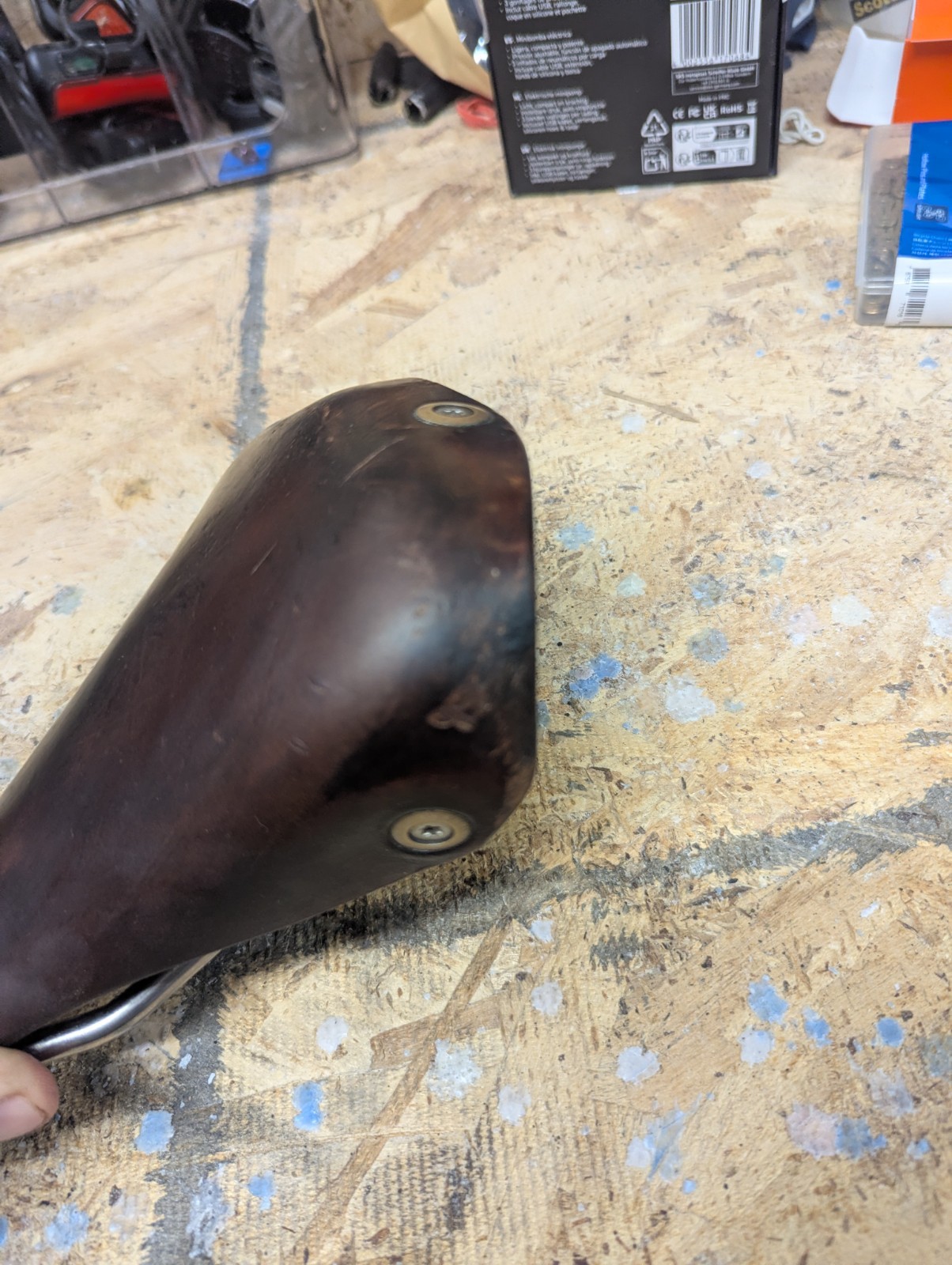 Gilles Berthoud Galibier Saddle Titanium Rails Leather Brown