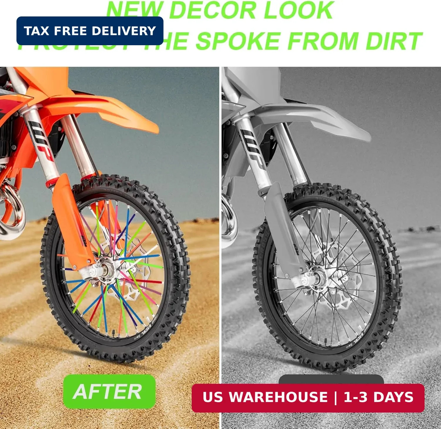 150 PCS Spoke Skins Spoke Covers 10 Colors Bicycle Spoke Covers Plastic Bike Whe