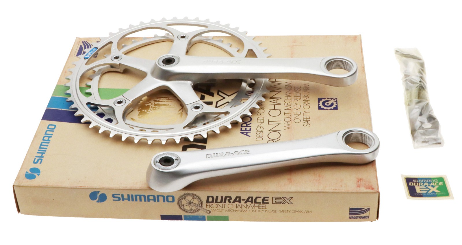 Shimano Dura-Ace EX Aerodynamics FC-7200 Crank 52/42 165mm 7 SPD Silver NEW NOS