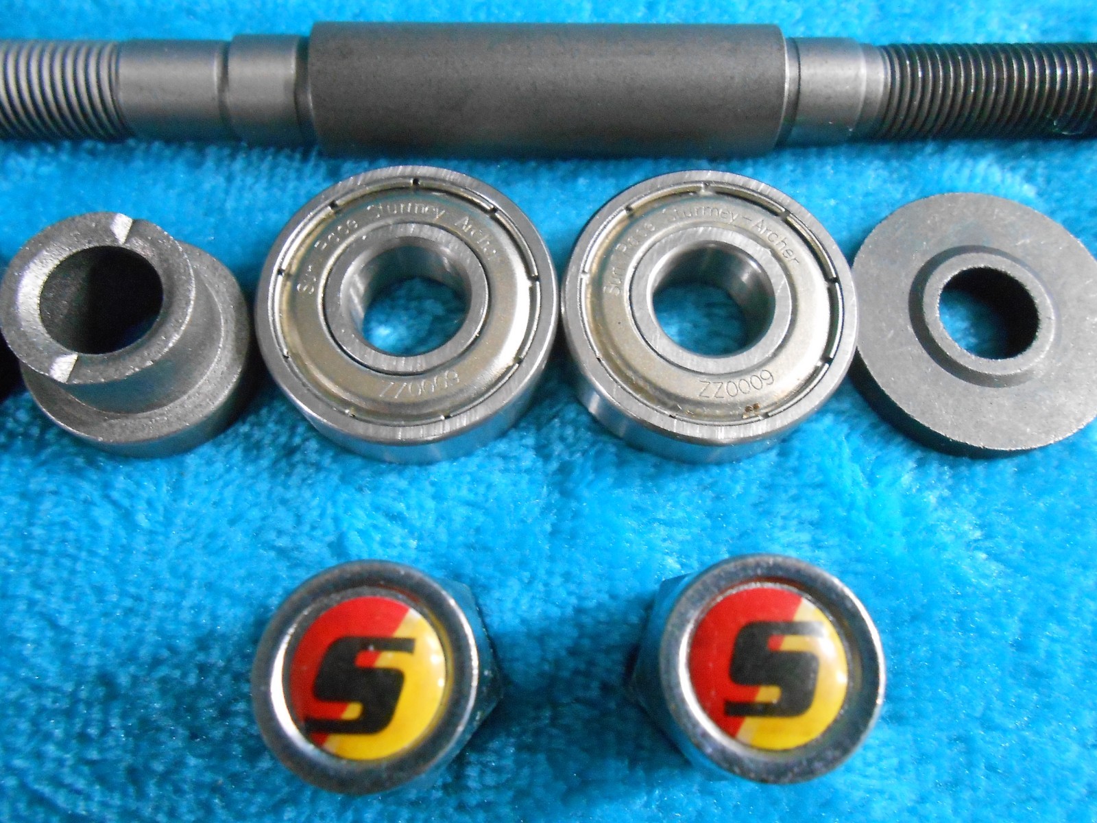 Sturmey Archer Drum Brake Axle Set 9x100x136mm Replacement Parts for XL-FD Nuts