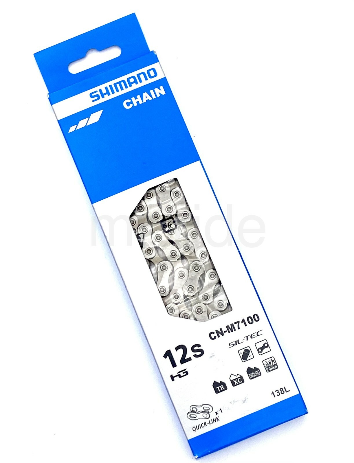 Shimano SLX 12-Speed MTB Bike Chain CN-M7100 w/Quick Link, 138Links HYPERGLIDE+