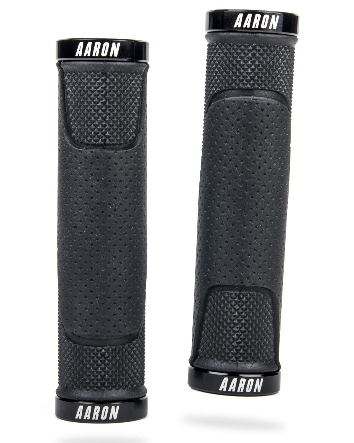 – Lock-on MTB Bike Grips – Non-Slip Rubber – Sporty and Trendy Design – Gel/w…