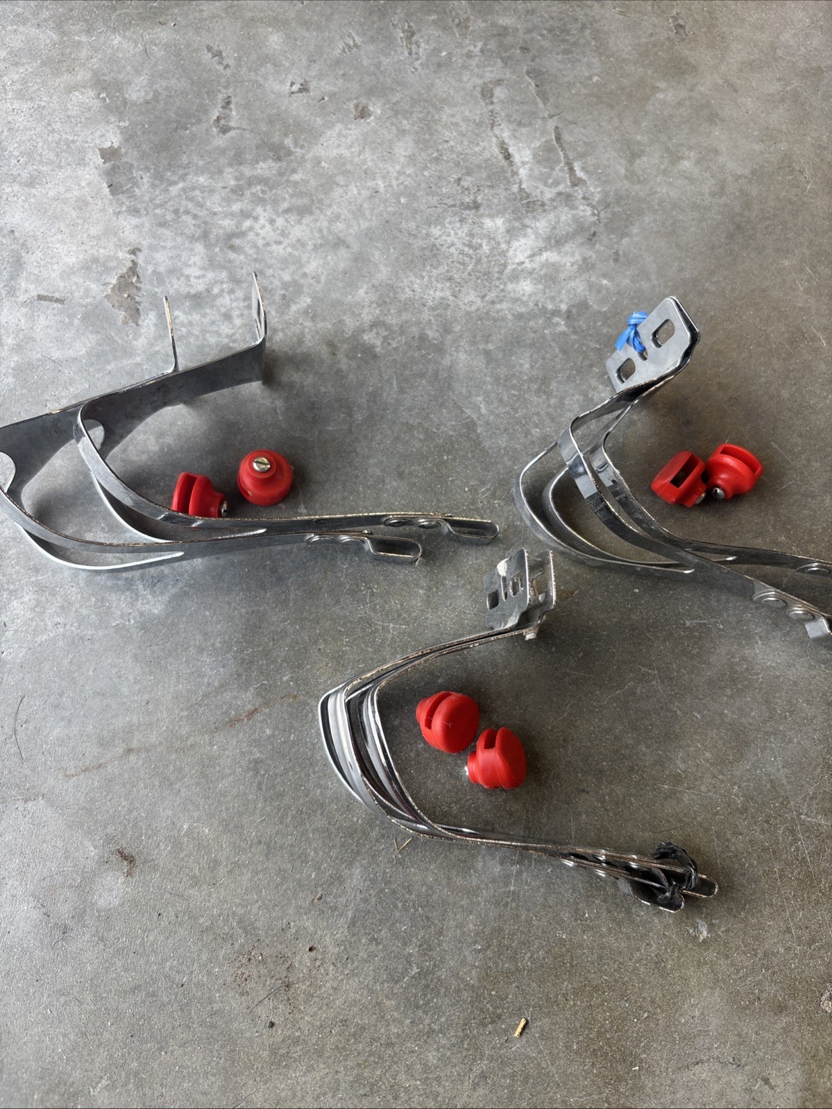 CHRISTOPHE SPECIAL AFA Brevete France Ale Italy TOE CLIPS 3 Pair