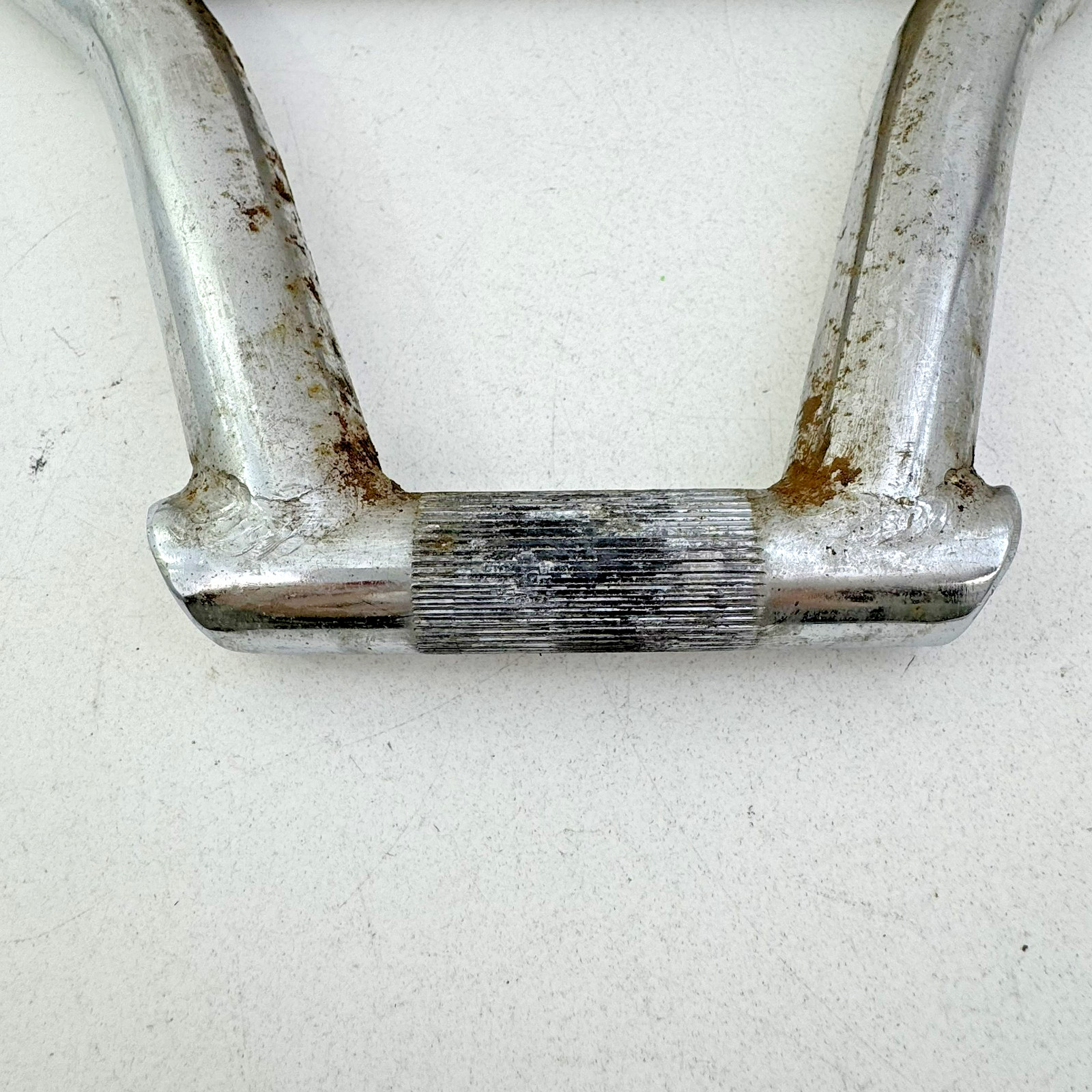 Vintage MX-52 BMX Handlebar Steel 22.2 Clamp Chrome Silver Old School B03