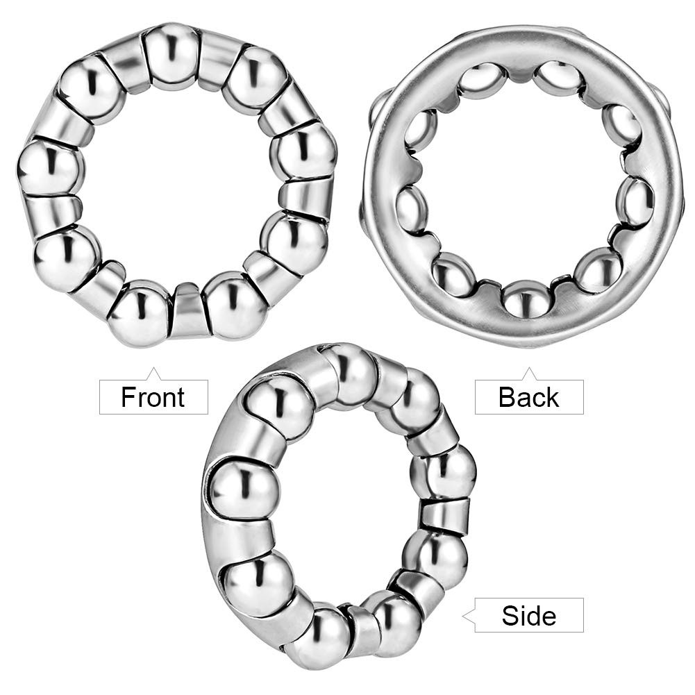 Jaceyon Bike Ball Crank Bearing Retainer 1/4″ For Crank, Silver