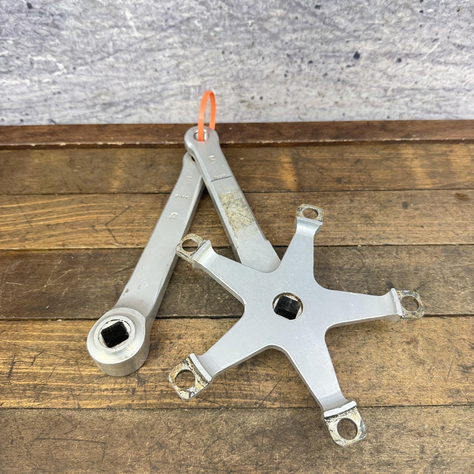 Vintage Sugino Crown Crankset 171mm 144 BCD Old School BMX Arms 5-Arm Alloy