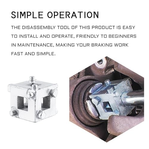 Cube Brake Caliper Compression Tool, Stainless Steel Rear Disc Brake Silver