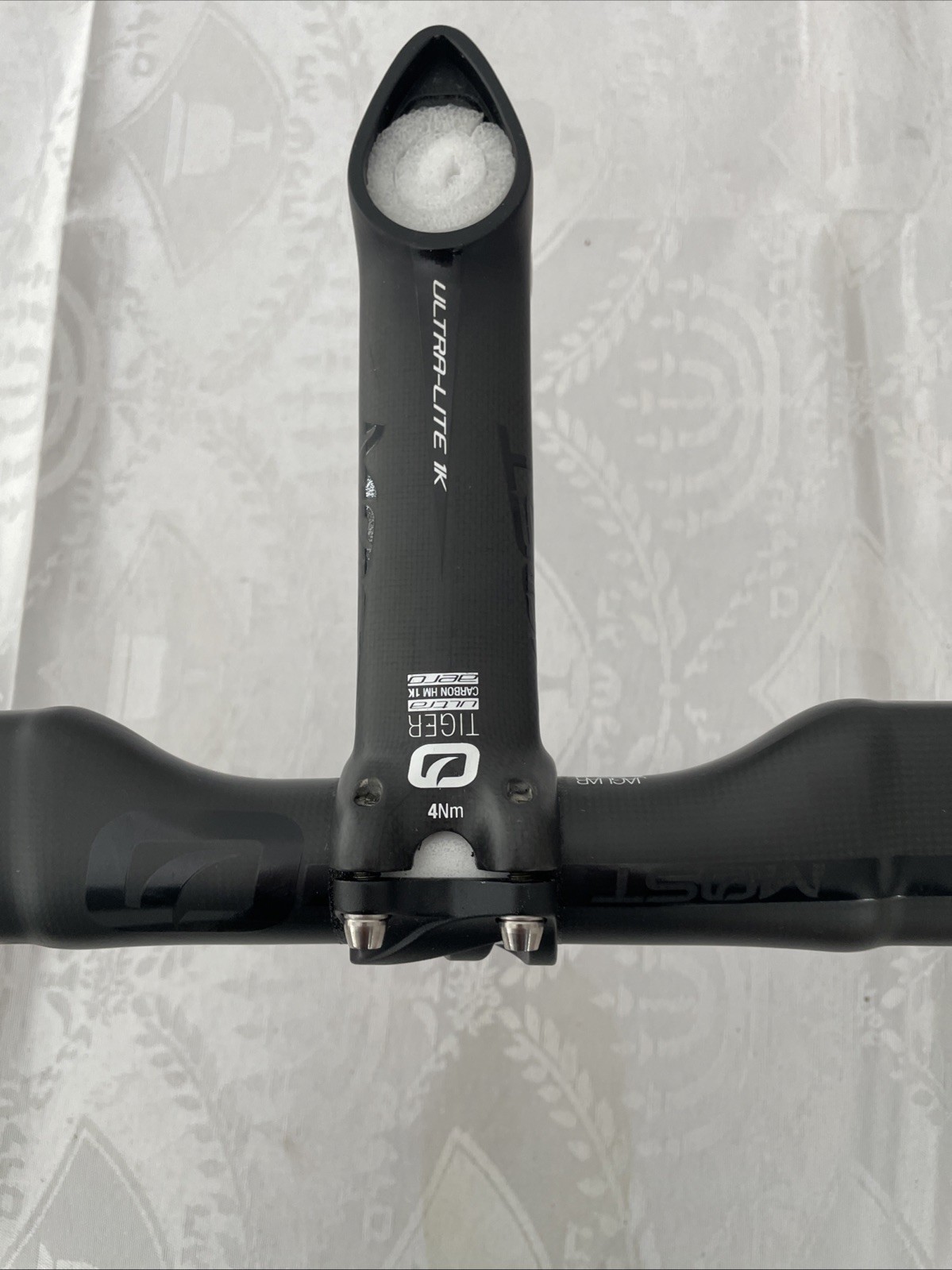 Pinarello Most Jaguar XFC Aero TiCR Carbon Road Handlebar (Matt-Black) 450/180mm