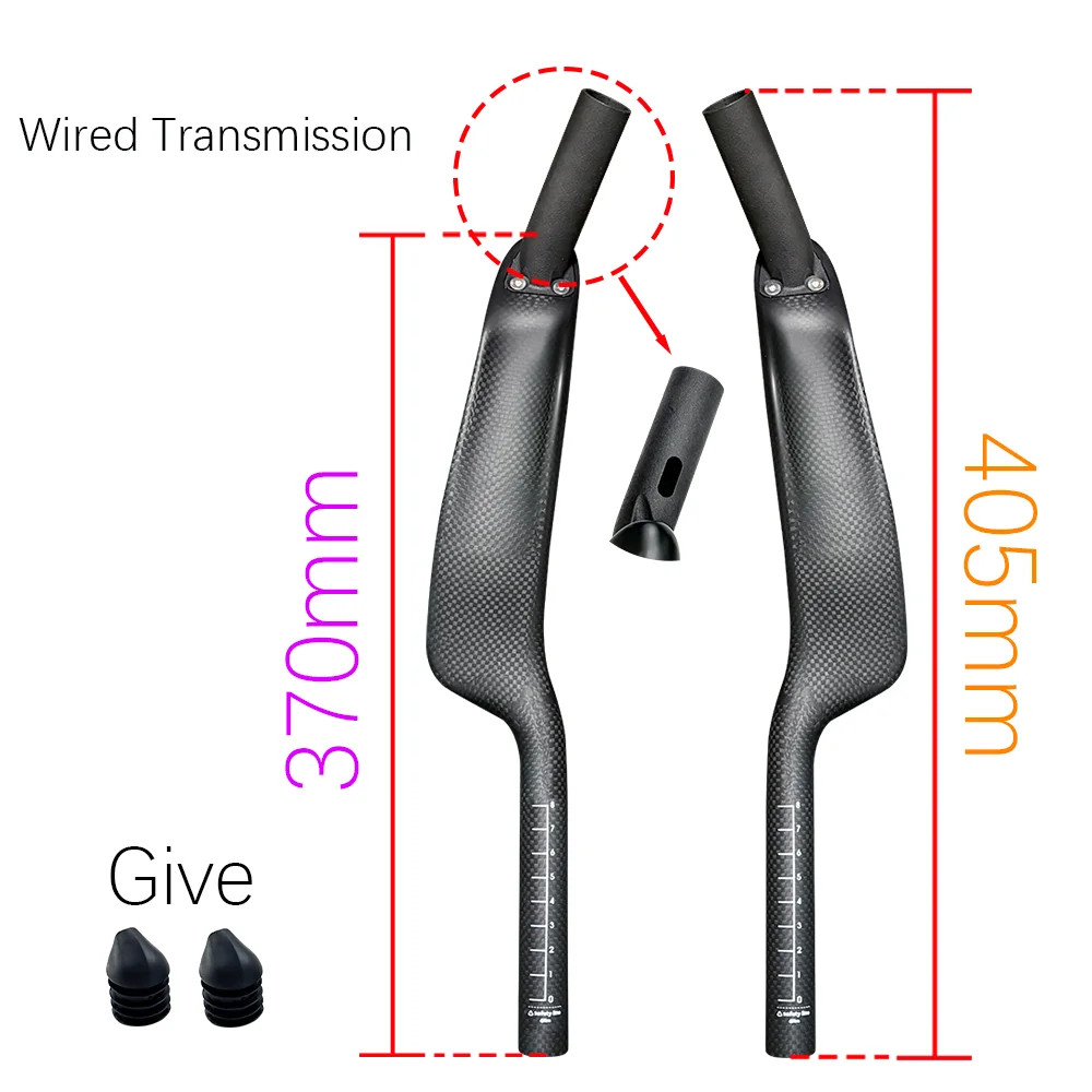 Carbon TT Bike Rest Handlebar Triathlon Time Trial Electronic Transmission Bar